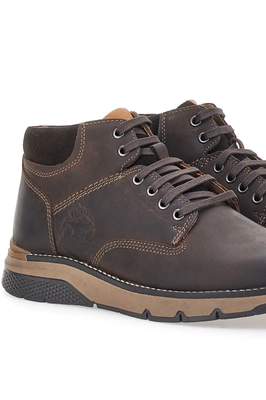 Uomo ALTEMBERG Scarpa Stringata Alta In Vera Pelle Marrone 22