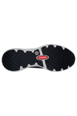 Donna SKECHERS Scarpe Antinfortunistica Nere e Grigie Work Slip-Resistant: Arch Fit - Ebinal S3 SRC