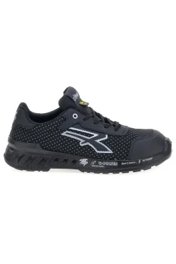 Uomo U.POWER Scarpe antinfortunistiche da uomo nere basse in Putek U. Power Logan S3S CI FO SR ESD
