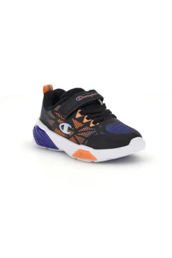 CHAMPION Scarpe blu arancioni con luci Wave Tri B TD