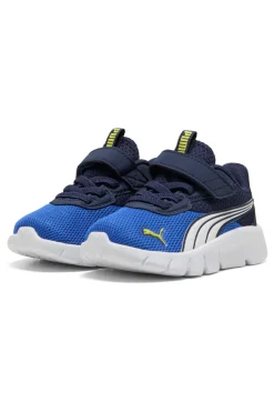 PUMA Scarpe blu bianche con chiusura a strappo e lacci elastici FlexFocus Modern AC+ Inf