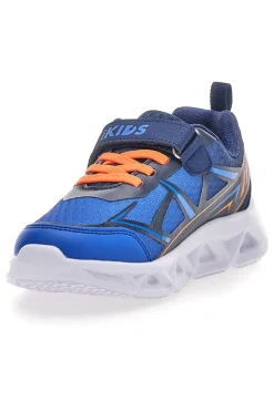 PITT KIDS Scarpe blu con luci e strappo 11562