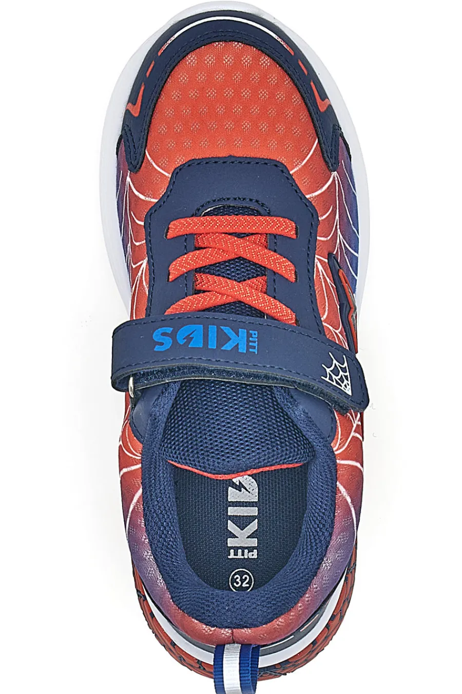 PITT KIDS Scarpe blu e rosse con luci e strappo 11570