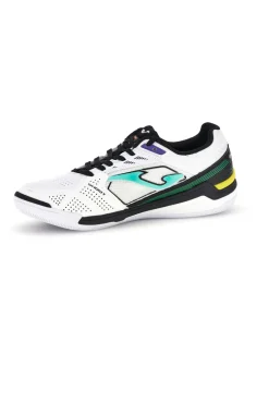 Uomo JOMA Scarpe calcetto indoor bianche con mesh traspirante e suola gomma Gambeta 2602