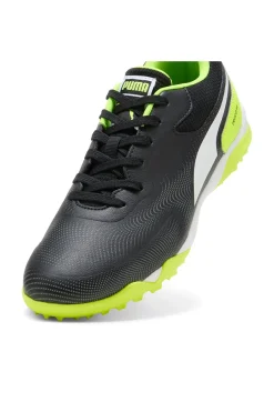 Uomo PUMA Scarpe calcio nere e giallo fluo in materiale sintetico Truco III TT