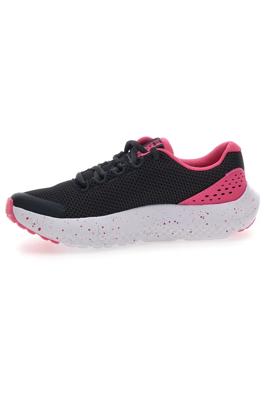 UNDER ARMOUR Scarpe da Allenamento con Tomaia in Mesh Grade School Surge 4 Nere e Rosa