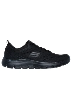 Uomo SKECHERS Scarpe da Allenamento Nere Con Tomaia in Pelle SUMMITS SOUTH RIM