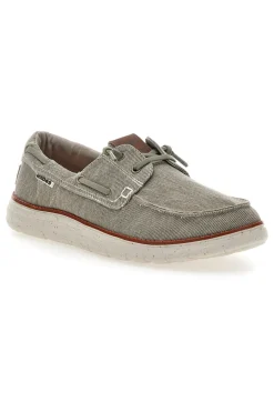 Uomo MAX DILLAN Scarpe da barca color cemento in tessuto MXM618F08