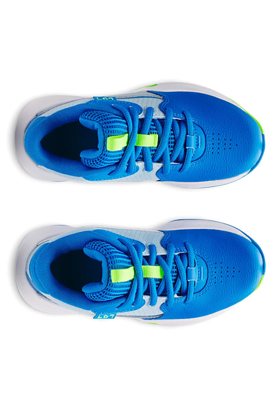 UNDER ARMOUR Scarpe da basket blu con dettagli lime PS Lockdown 7