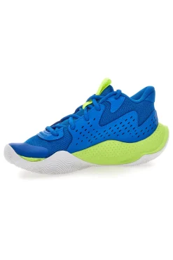 UNDER ARMOUR Scarpe da basket blu e lime traspiranti UA GS JET '23