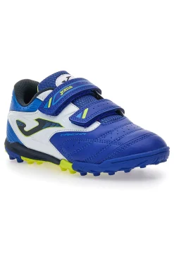 JOMA Scarpe da calcetto blu con doppio strappo Cancha JR 2504