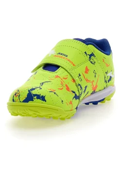 JOMA Scarpe da Calcetto Giallo Fluo Con Strappo Megatron Jr 2409
