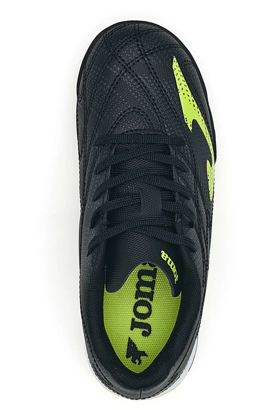 JOMA Scarpe da calcetto nere con dettagli lime EVOLUTION JR 2501