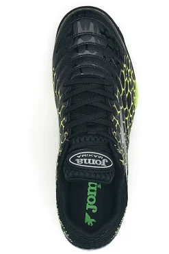 JOMA Scarpe da calcetto nere con dettagli fluo Maxima 2531