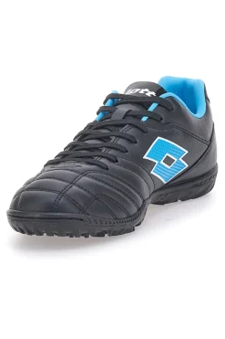 Uomo LOTTO Scarpe da Calcetto Nere e Blu per campi sintetici STAFIO 705 TF