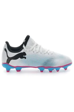 PUMA Scarpe da Calcio Bianche Future 7 Play Fg/Ag Jr