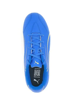 PUMA Scarpe da Calcio Blu Con Fregio Laterale Vitoria Fg/Ag Jr