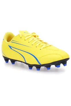 Uomo PUMA Scarpe da calcio gialle con tacchetti per terreni erbosi Vitoria FG/AG