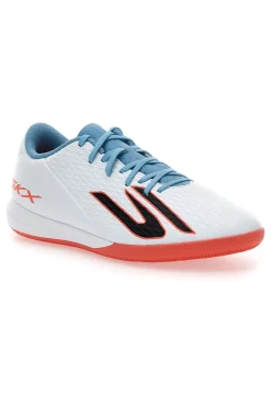 Uomo SKECHERS Scarpe da calcio indoor bianche con dettagli azzurri Club IC
