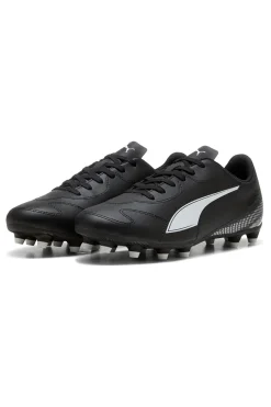 Uomo PUMA Scarpe da calcio nere con logo bianco Vitoria II FG/AG