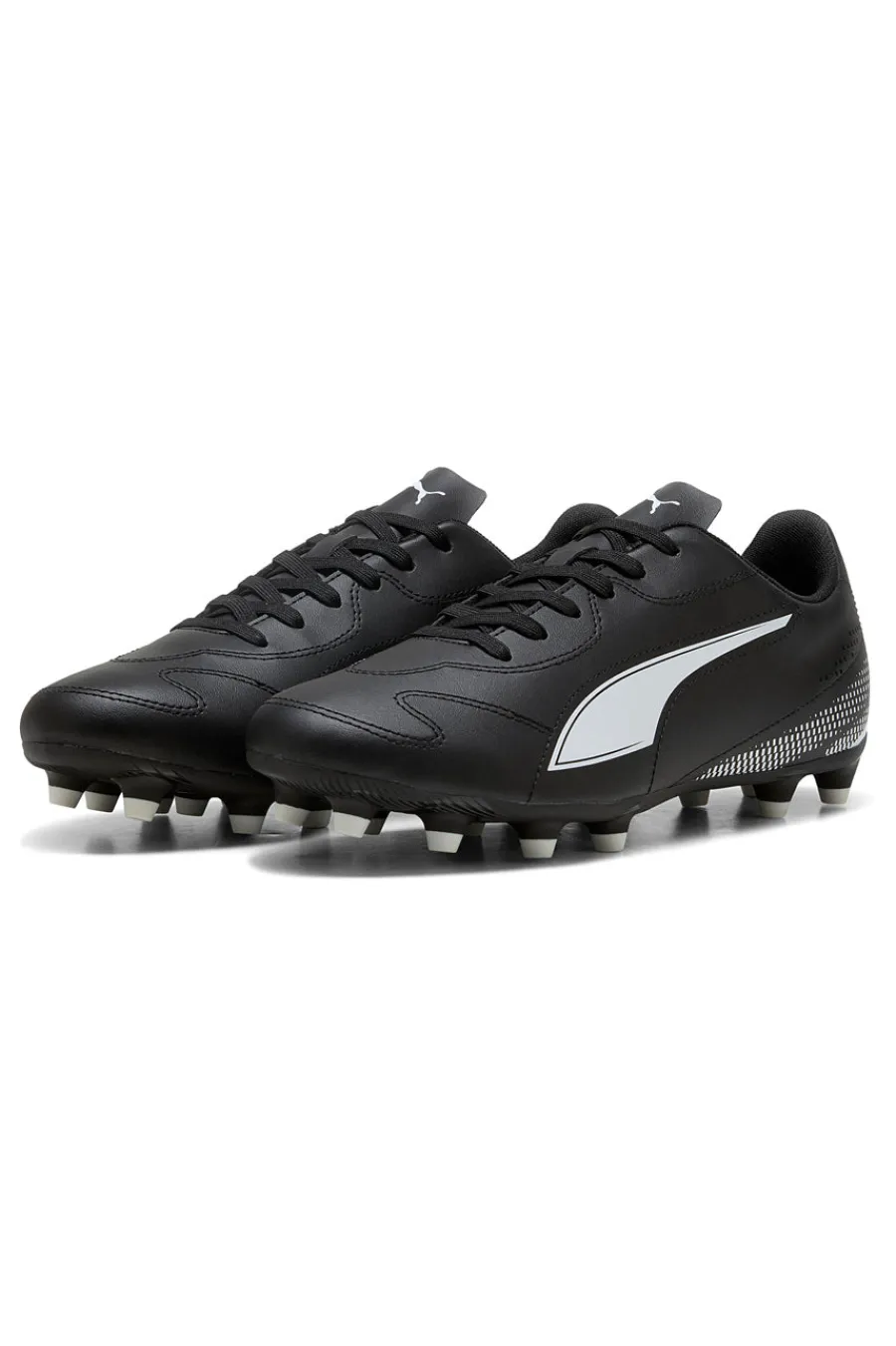 Uomo PUMA Scarpe da calcio nere con logo bianco Vitoria II FG/AG