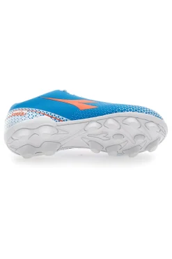 DIADORA Scarpe da Calcio per Terreni Duri Azzurre con Logo Arancione Pichichi 6 Md Jr