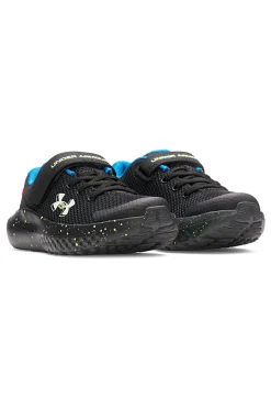 UNDER ARMOUR Scarpe da corsa nere con dettagli fluo UA BPS Surge 4 AC