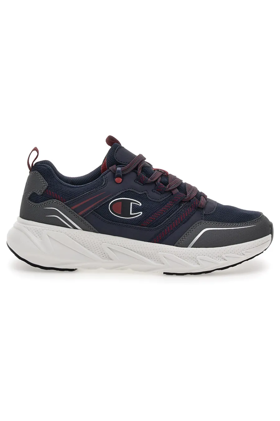 Uomo CHAMPION Scarpe da fitness Grigie e Rosse Warrior Low Cut Shoe