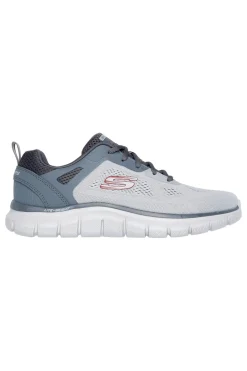 Uomo SKECHERS Scarpe da Fitness Grigie Vegane TRACK BROADER
