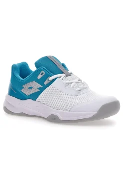Donna LOTTO Scarpe da Padel Superrapida 600 Bianche e Azzure