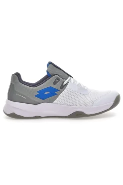 Uomo LOTTO Scarpe da Padel Superrapida 600 Bianche e Grigie