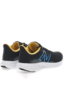 Uomo NEW BALANCE Scarpe da Running Nere e Gialle con Tomaia in Mesh 411