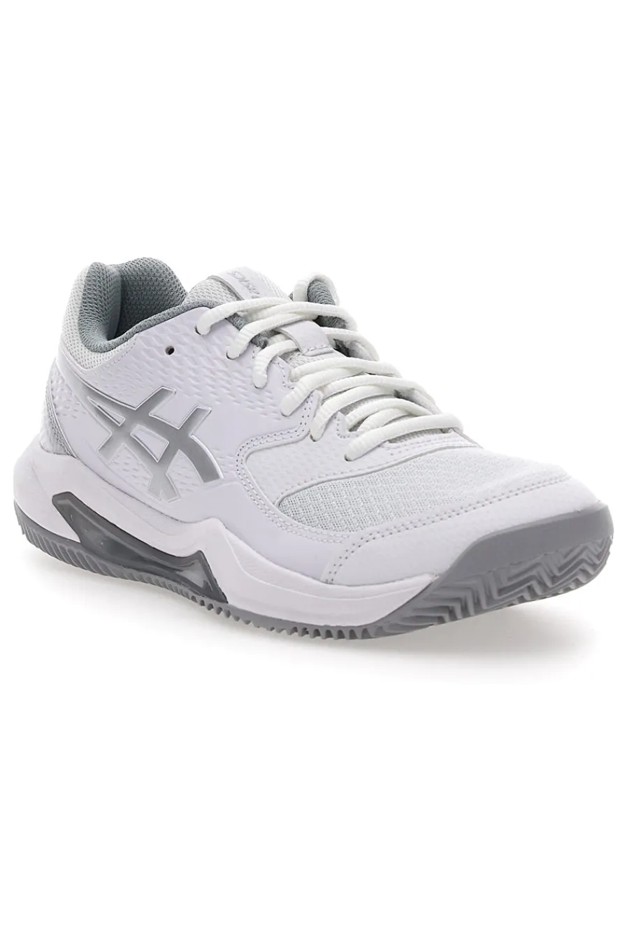 Donna ASICS Scarpe da Tennis Bianche e Grigie GEL-DEDICATE 8 CLAY