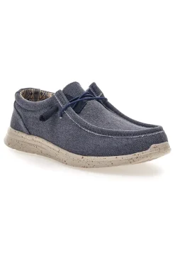 Uomo SEVENOAKS Scarpe da uomo casual blu in tessuto PK1147L