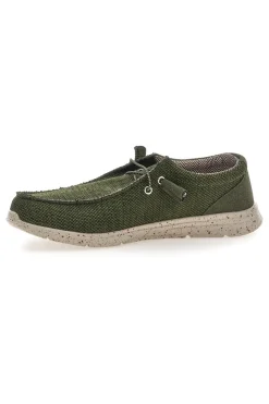 Uomo SEVENOAKS Scarpe da uomo casual verde in tessuto PK1118I