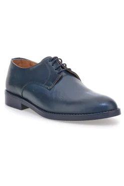 Uomo PITTARELLO Scarpe eleganti blu stringate in vera pelle 600