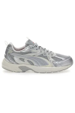 Uomo PUMA Scarpe Fitness Bianche e Argento Milenio Tech
