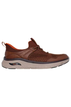 Uomo SKECHERS Scarpe marroni con calzata slip on Arch Fit Crosser Emeric