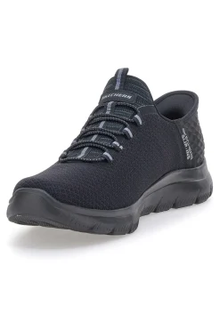 Uomo SKECHERS Scarpe navy Slip-ins in mesh con Air-Cooled Memory Foam Summits High Range Wide Fit
