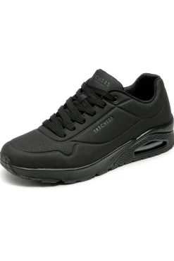 Uomo SKECHERS Scarpe nere con airbag visibile e Memory Foam UNO STAND ON AIR