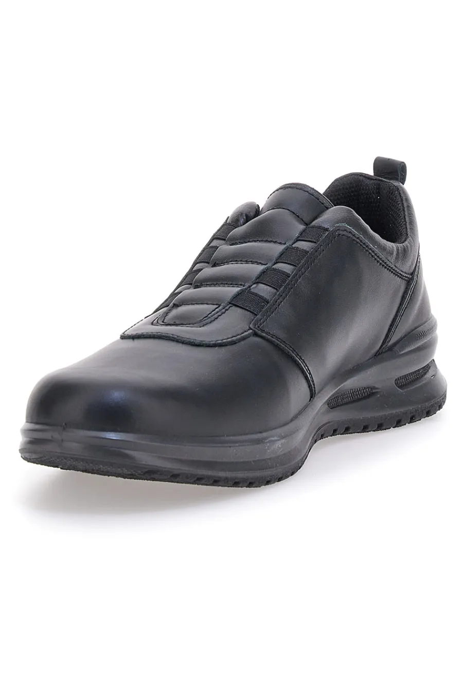 Uomo MARCO BRANDI Scarpe nere con elastici frontali Made in Italy 37
