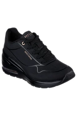 Donna SKECHERS Scarpe nere con zeppa e suola Air Million Air Elevated Air