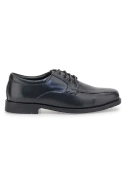 Uomo CLAREMORRIS Scarpe nere eleganti stringate in pelle 01CROSS