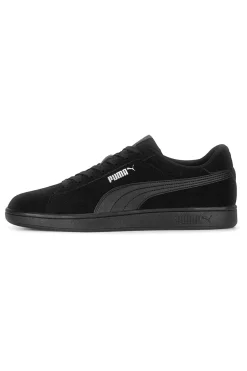 Uomo PUMA Scarpe nere in pelle scamosciata con soletta SoftFoam+ Smash 3.0