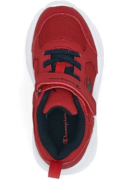 CHAMPION Scarpe Primi Passi Rosse in Mesh con Velcro HRO B TD low cut shoe