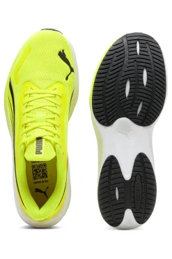 Uomo PUMA Scarpe running giallo fluo in mesh traspirante con suola leggera Pounce Lite