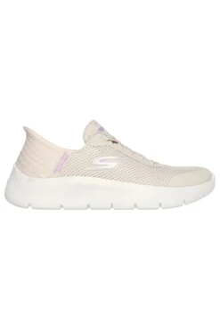 SKECHERS Scarpe slip ins off white in mesh Go walk flex grand entry Online