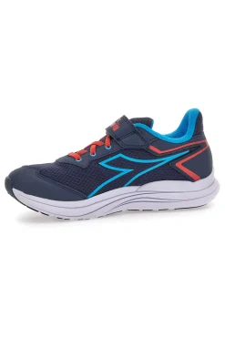 DIADORA Scarpe sportive blu con dettagli rossi e chiusura a strappo SNIPE 3 JR