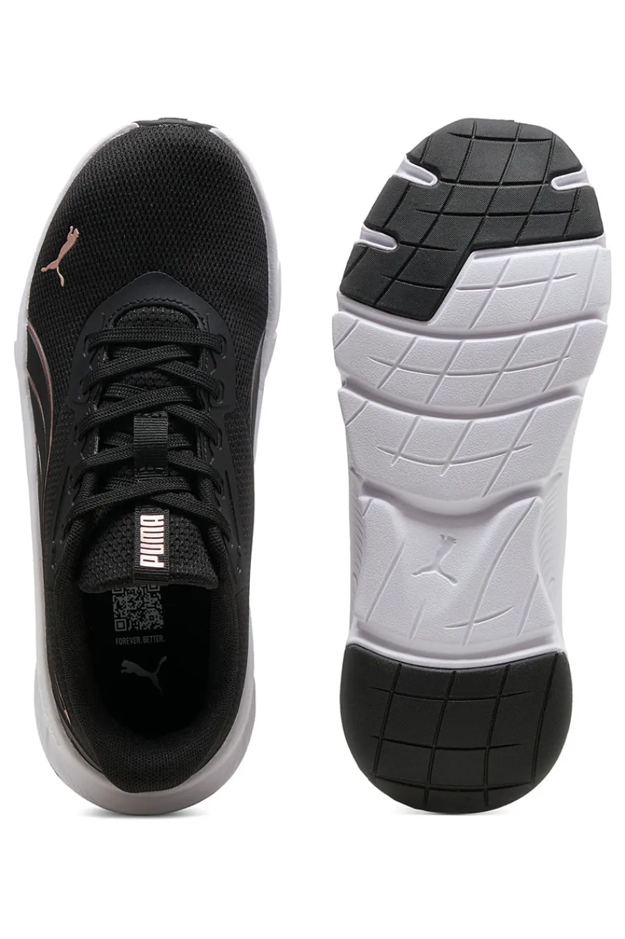 PUMA Scarpe sportive da donna nere e rosa con suola leggera FlexFocus Lite Modern Clearance
