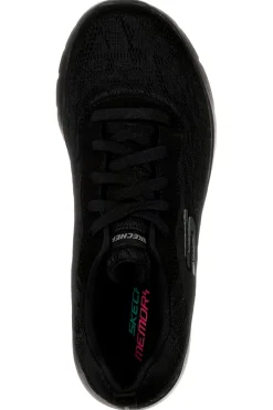 SKECHERS Scarpe sportive nere con mesh floreale e Memory Foam Dynamight 2.0 Homespun Outlet